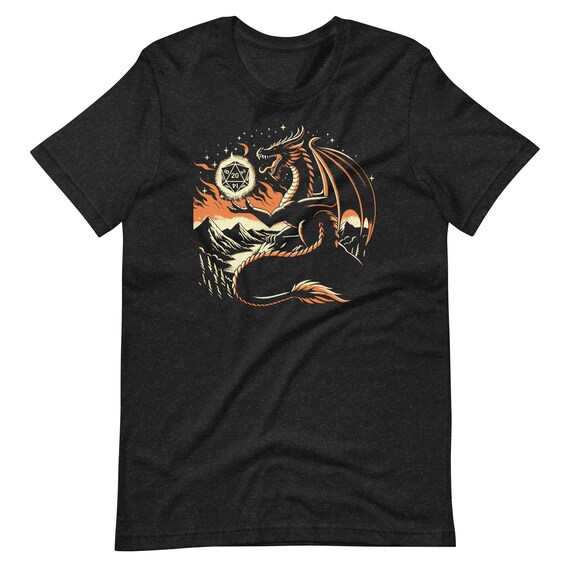 Womens Tabletop Gaming Shirt Starry Night Dragons D20 Tee Womens Tabletop Gaming Shirt Starry Night Dragons D20 Tee