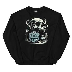 Schädel des Schicksals Sweatshirt | Epische Abenteurerausrüstung für Tabletop-Rollenspiel-Fantasy-Spiele | Gemütliche Spielbekleidung