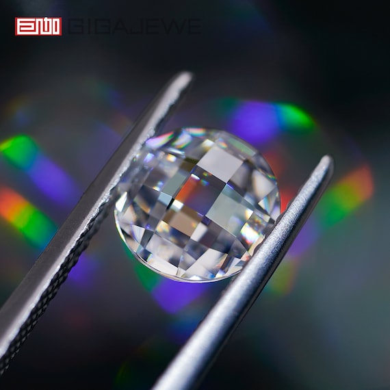 Pietra Di Moissanite Sciolta Certificata GRA Taglio Rotondo - Foto 12