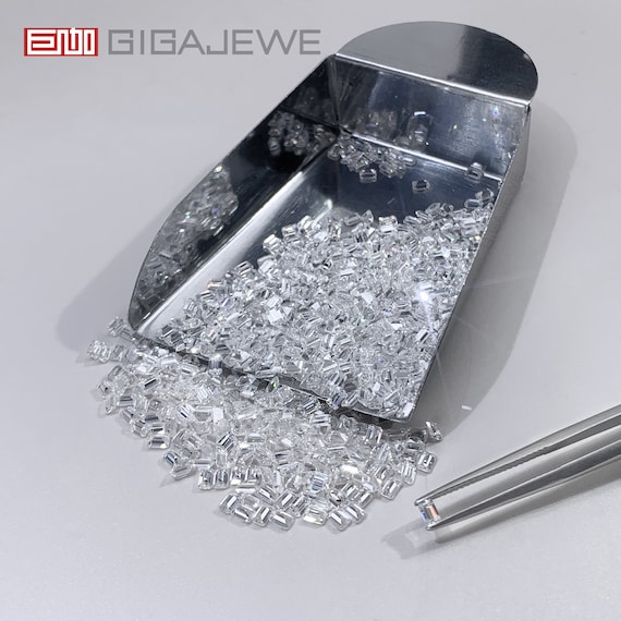 10 Pezzi Da 0,7 Mm A 1,30 Mm Moissanite Bianco D Colore - Foto 10