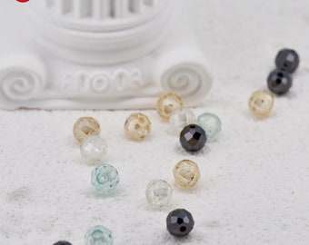 GIGAJEWE white Blue Black Yellow Color Synthetic Loose Genstone Round Cut Moissanite Beads,moissanite loose