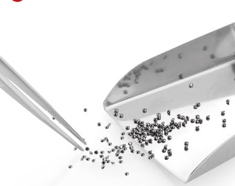 Czarny moissanit: 1,1-3,0 mm, szlif okrągły, luźny melee