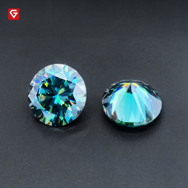 GIGAJEWE Moissanite, Kleiner Moissanite, Kleiner Moissanite, Blauer Moissanite, Blauer Moissanite, Schmuckstein, Schmuckstein