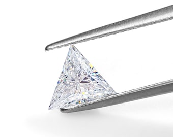 GIGAJEWE White D color Test positive  Special Triangle cut moissanites loose stone with Certificate