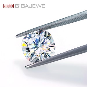 White D color Moissanite Cushion Cut Gemstone Loose Brilliant Stone With Certificate By Excellent Cut For Jewelry Making