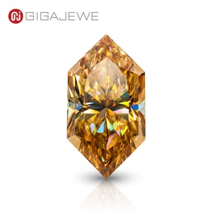 GIGAJEWE Gold  Moissanite Manual cut Dutch Marquise shape Gemstone Loose Brilliant Stone  By Excellent Cut For Jewelry Making