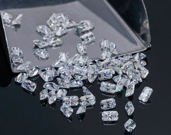 Strahlende Schnitt-D Farbe Moissanite Edelstein für die Schmuckherstellung