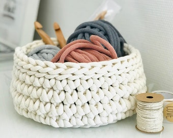 Crochet pattern for storage basket