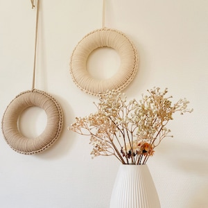 Crochet pattern decorative wreath &quot;Nature&quot; - German instructions for DIY door decoration