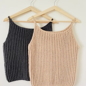 Instructions for crochet top for women - Crochet instructions for ELLA top in German crocheted summer top including video instructions for all crochet techniques