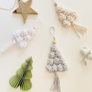 CROCHET INSTRUCTIONS Tannenbäumchen - German instructions for DIY Christmas decorations & small gift ideas