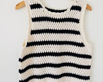 Crochet pattern summer top Ariette - instructions in German for crocheted summer top women