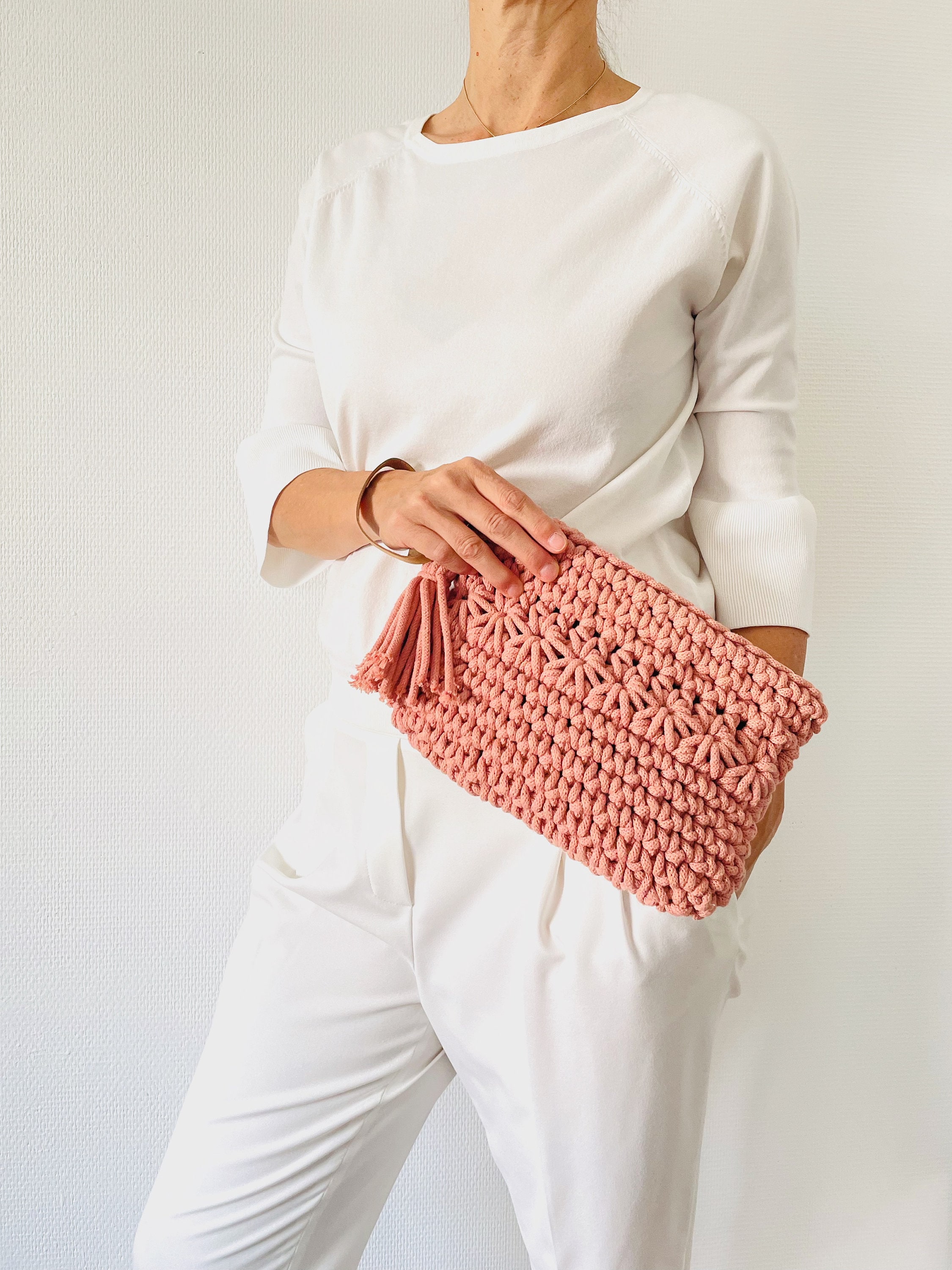 CROCHET INSTRUCTIONS for a Clutch Bag - German Instructions for a