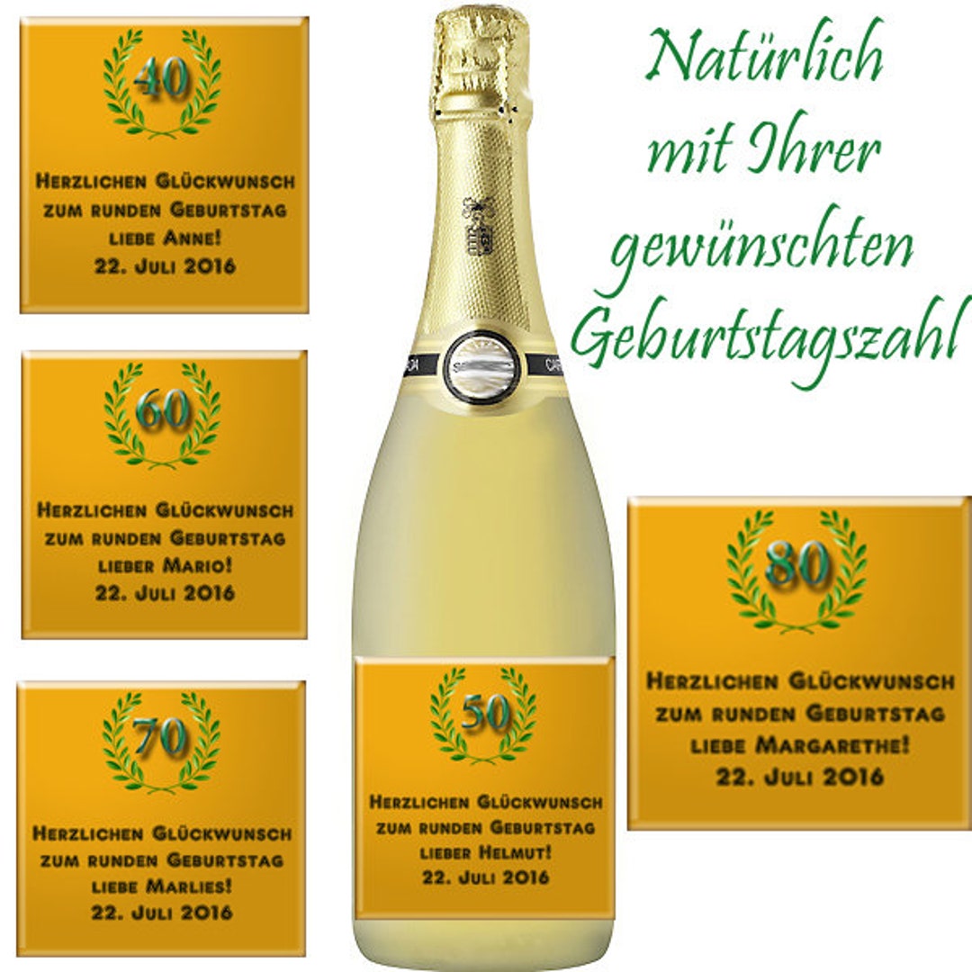 1x zum Geburtstag glänzend selbstklebend mit Etsy.de