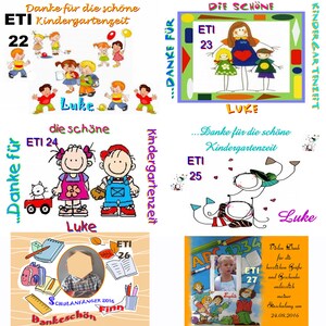 18x piccolo labels with photo for starting school/1st day of school image 4