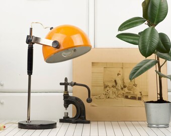 Vintage desk lamp / Adjustable table lamp / Soviet vintage lamp