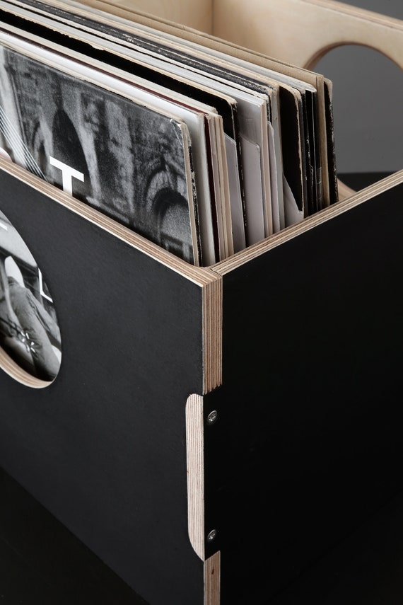 Familielid bijzonder B.C. Birch Multiplex LP Storage Box / Vinyl record opslag / Krat | Etsy