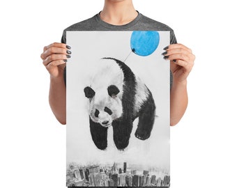 Floating Panda - Poster