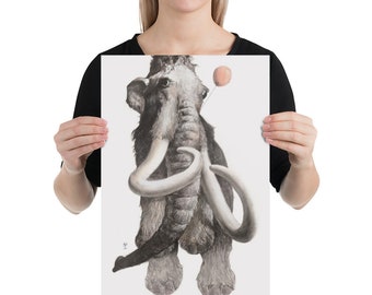 Floating Mammoth - Poster