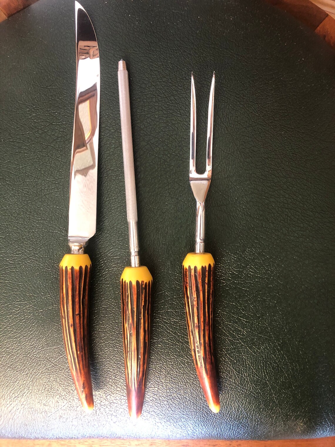 Vintage Crown Crest Knife Set with Carving Tools Made in Etsy
