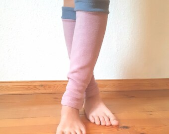 Gauntlets pink blue red petrol ochre brown old pink purple leg warmers, arm warmers, winter cuffs for kids girls, boys and adults,