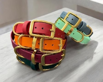 BioThane® Dog Collar with Solid Brass Buckle
