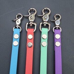 3/8" Wide BioThane® Leash with Silver Trigger Snap for Toy-Sized Dogs