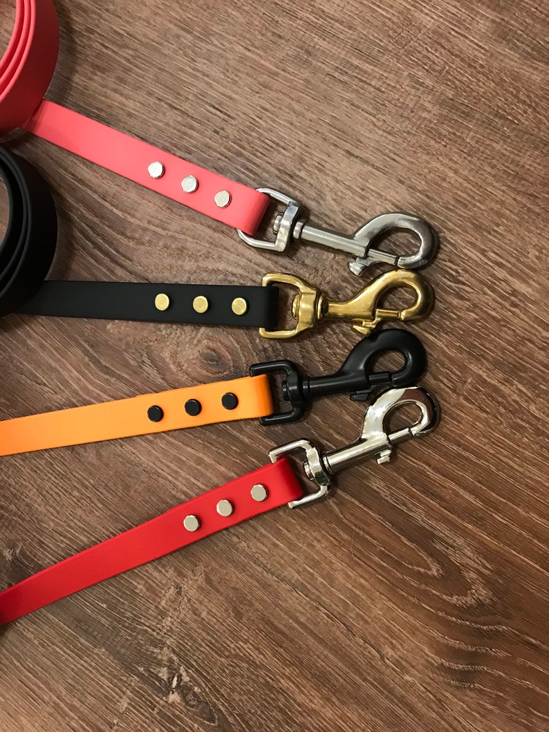 3/4 Wide BioThane Dog Leash for Large Dogs or Strong Pullers Etsy