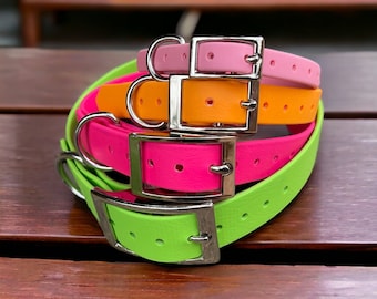 BioThane® Dog Collar with Silver Buckle