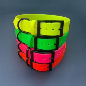 1&quot; Wide BioThane® Dog Collar with Black Buckle
