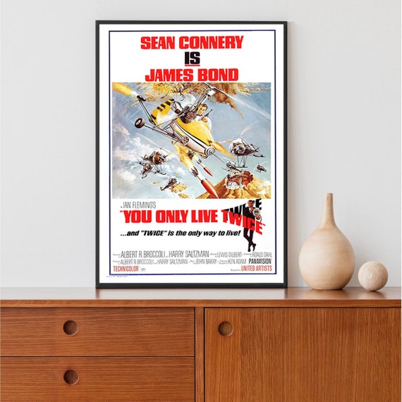 Heim Wand Aufdruck You Nur Live Twice-James BOND-A4,A3,A2,A1 Film Poster Heim Wand Aufdruck You Nur Live Twice-James BOND-A4,A3,A2,A1 Film Poster