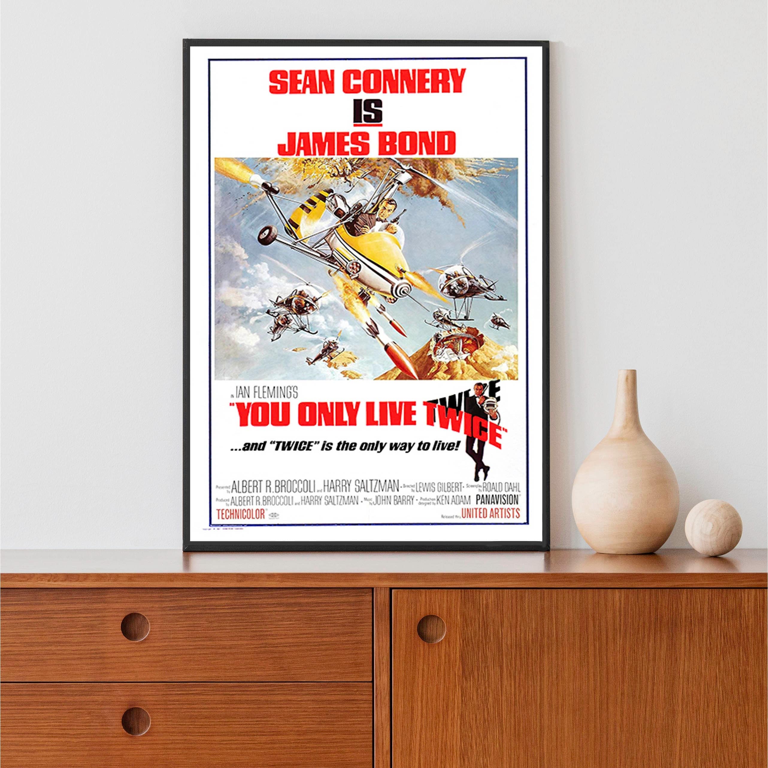 You Only Live Twice James Bond Classic Movie Poster Movie Etsy Singapore