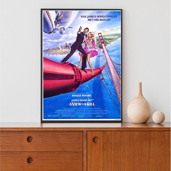 A View To A Kill Poster Reprint/Home Decor/Wall Decor/Wall Art 1985 A View To A Kill Poster Reprint/Home Decor/Wall Decor/Wall Art 1985