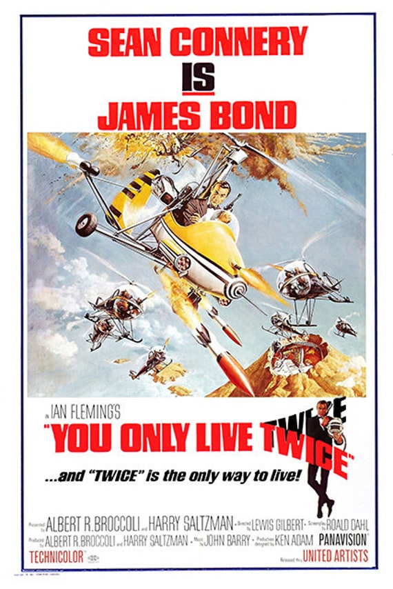 You Only Live Twice James Bond Classic Film Poster Film Etsy