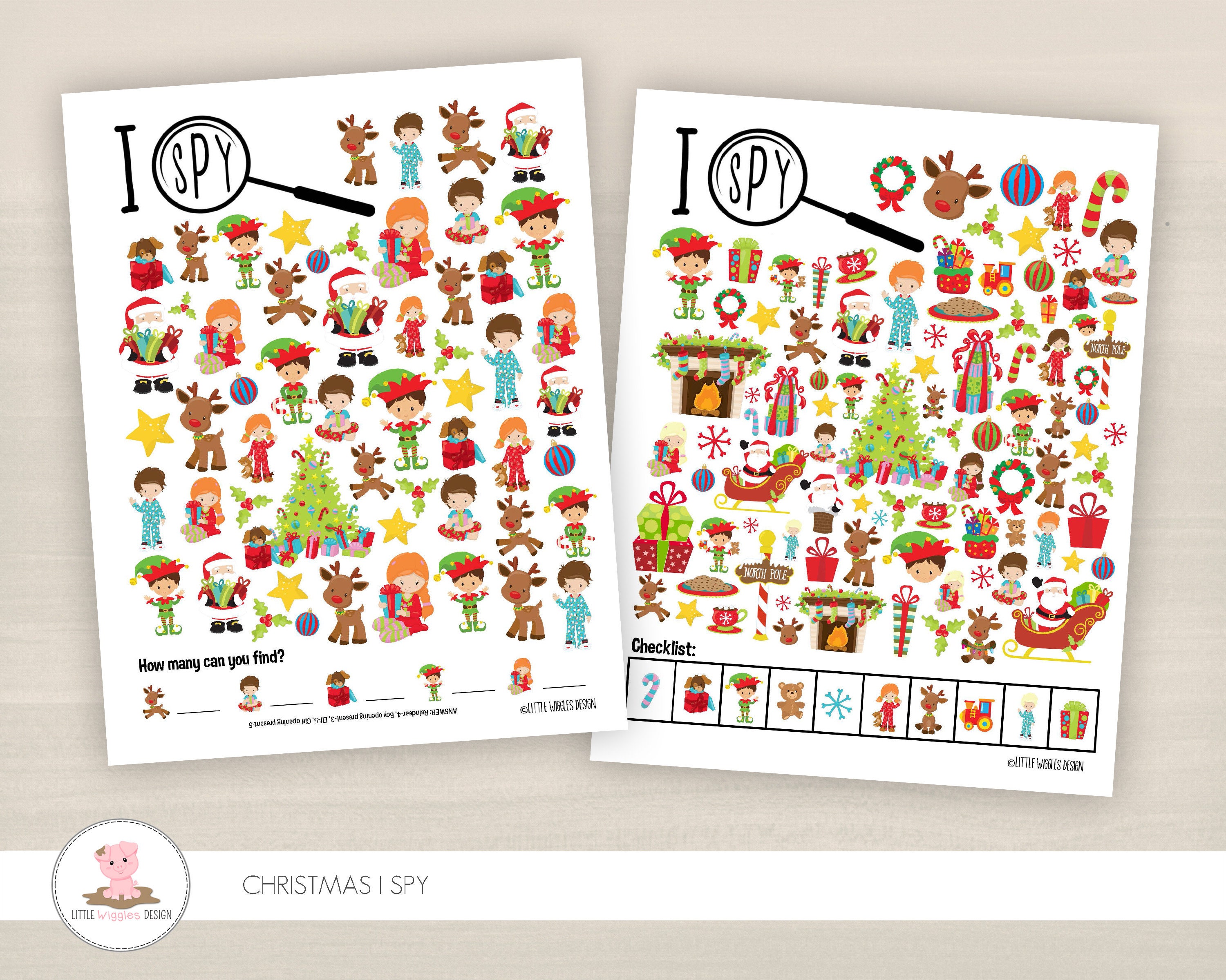 Printable Kids Christmas Activity Packet for Ages 6 and Under - Etsy UK