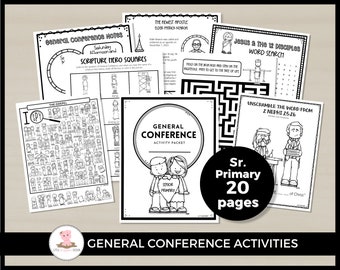 April 2024 General Conference packet by Little Wiggles Design