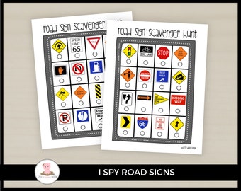 Road trip with kids I spy game by Little Wiggles Design