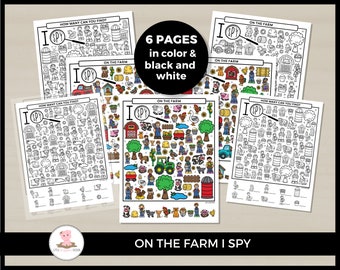 On the farm I spy by Little Wiggles Design