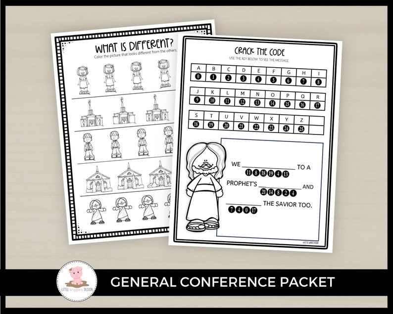 October 2023 Latter Day Saint General Conference Packet by Little