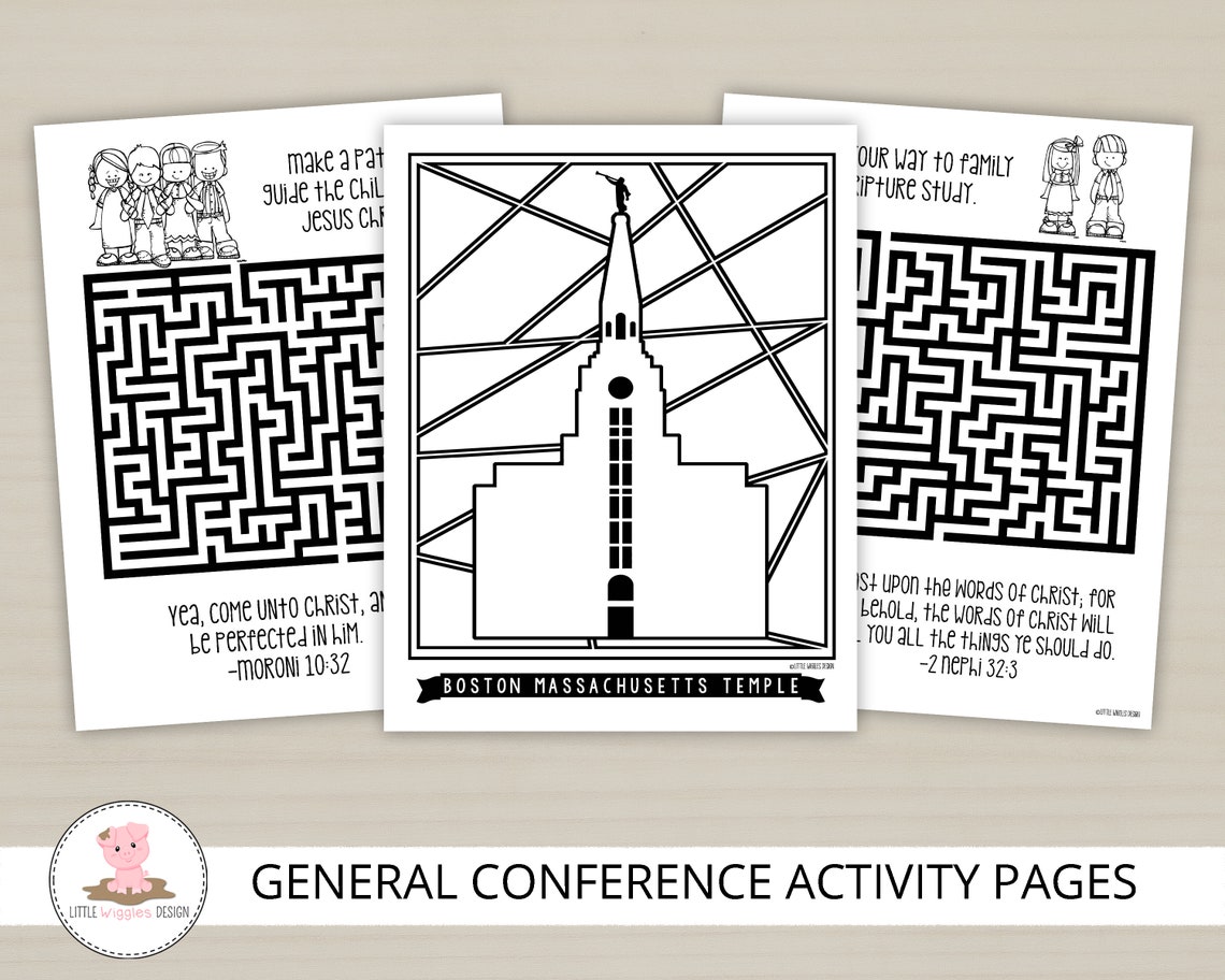 General Conference 2022 Activity Packet for Senior Primary Etsy