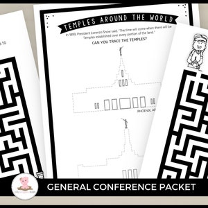 Church of Jesus Christ Of Latter Say Saints General Conference packet by Little Wiggles Design image 5