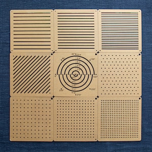Sashiko Template Square Template Semicircle Template Twill Template Marking Template【10 Types】