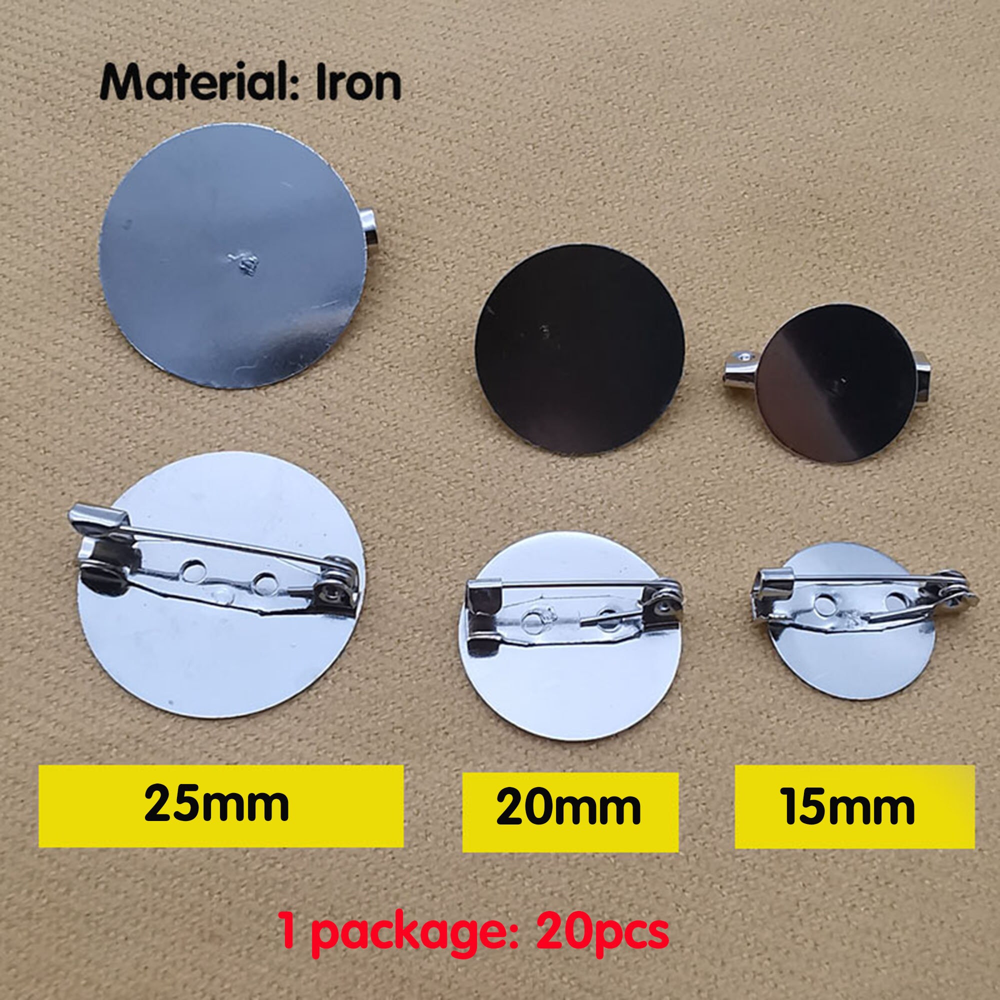 14 20 28 35mm Brass Brooch Pin Brass Brooch Pin Back Base Etsy