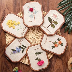 Embroidery Kit Beginner |3D Embroidery Flower|Full Set Of Tools And Guides