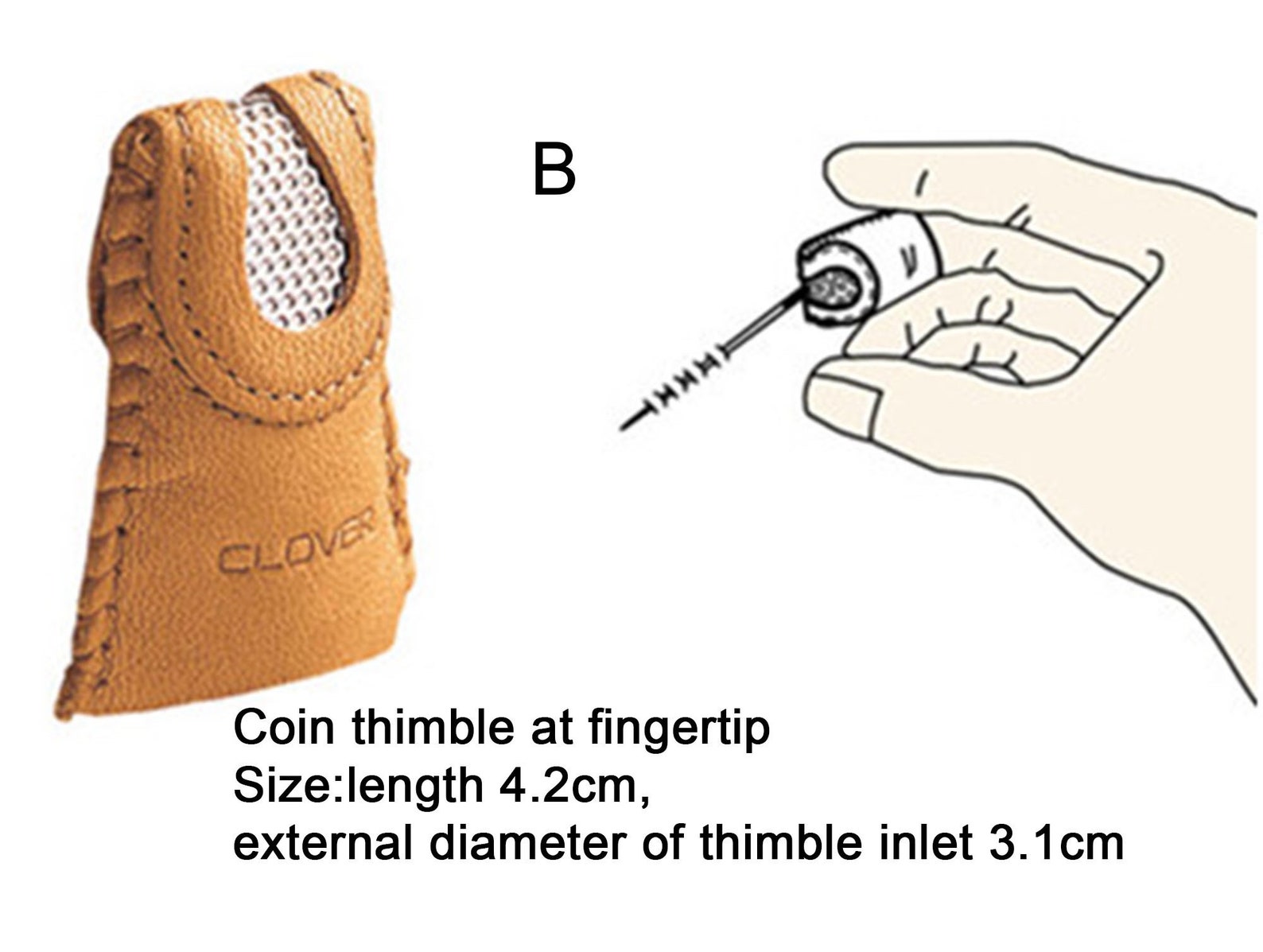 Japanese Clover Leather Thimble Sewing Quilting Embroidery Etsy