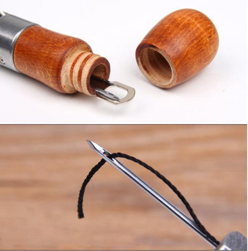 1 Set Hand Made Leather Sewing Needle Machine Leather Etsy