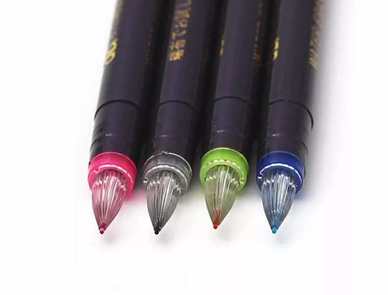 CHA Water Erasable Marking Pen Marking Pen Set of 4 Water Soluble Pens Pattern Transferring Fabric Marker Pen Embroidery Cross Stitch
