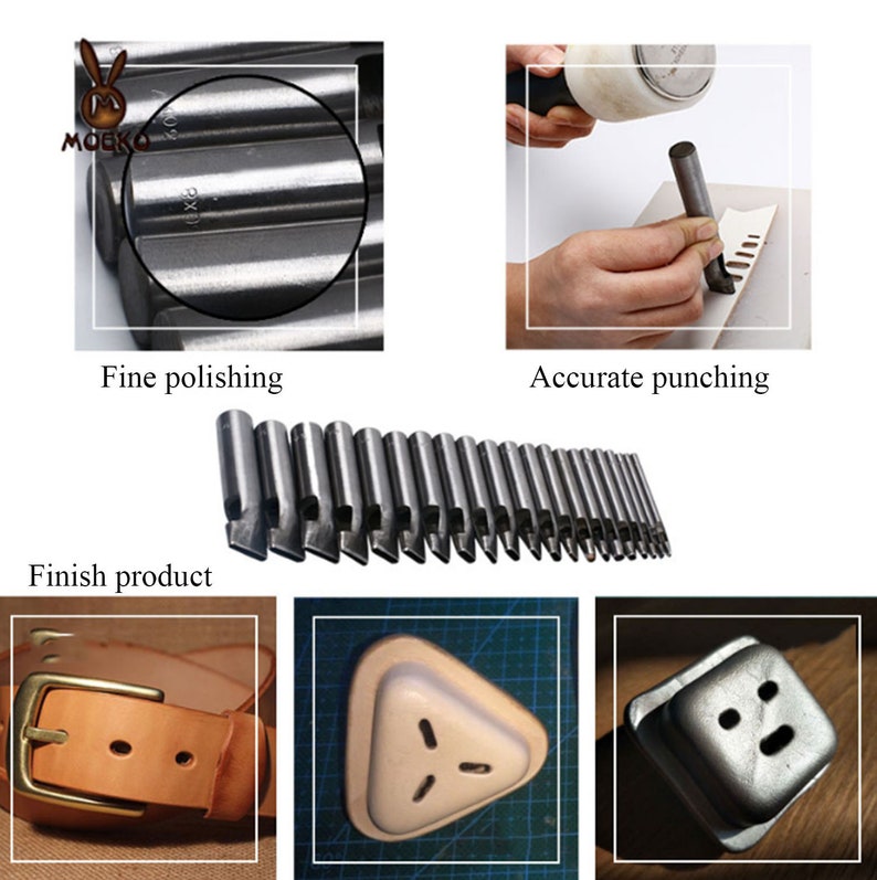 DIY Drilling Bit Leather Craft Puncher Flat Punch Tool Leather Etsy