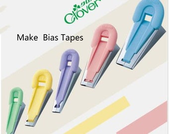 Japanese Clover (6mm-50mm) Quilting Bias Tape Maker Make Perfect Bias Tapes Quickly and Easily. Clothes,Hems, Sleeves, Armholes, Quilting