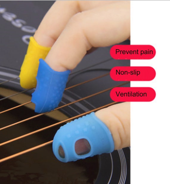 Protège-doigts de guitare en silicone, bout des doigts de guitare